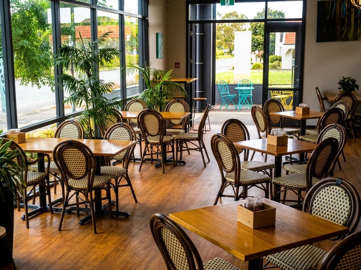 Cafe interior, after